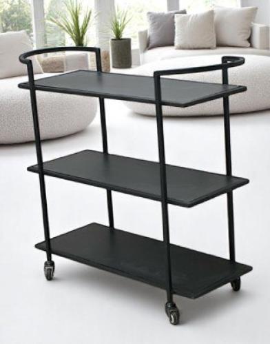 عربية تقديم 3دور خشب اسود(ترولي)