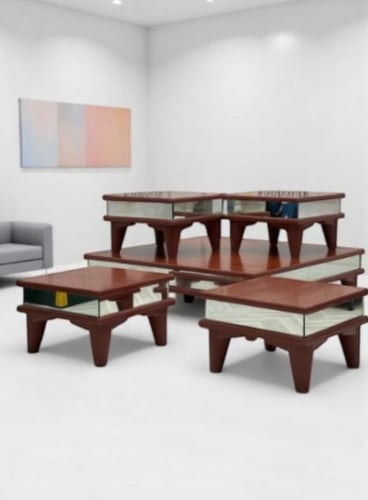 طقم طاولات 1 +4 خشب