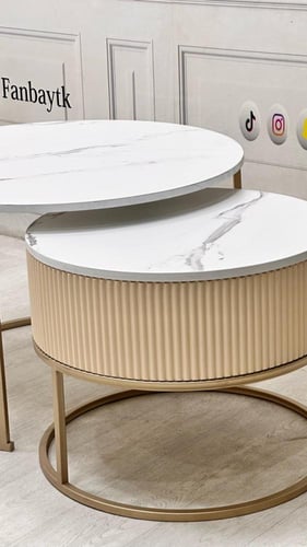 طاولتين متداخلة بدون دروج