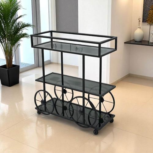 عربيه تقديم مقاس لون اسود 90*30*80