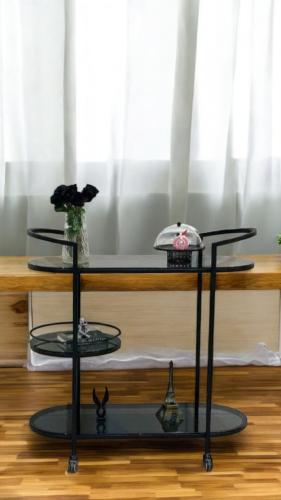 عربية تقديم 3دور زجاج أسود