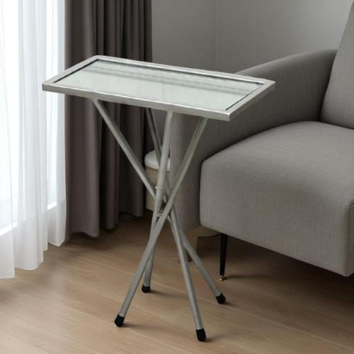 طاولة خدمة فضي مقاس :16* 45 * 56