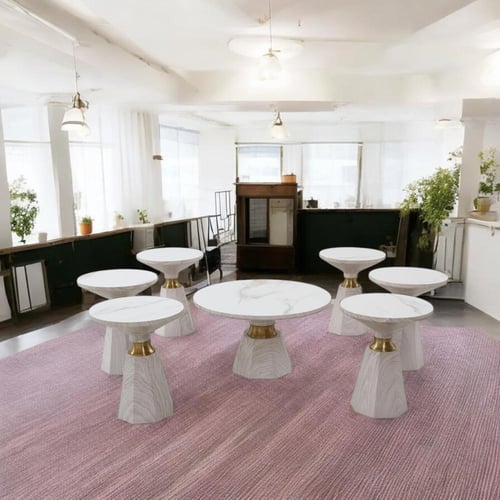 طقم طاولات سيراميك 1 + 6 : SHA-030S