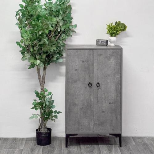 دولاب جزامة خشب رمادي مقلم