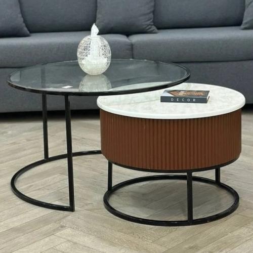 طاولتين متداخلة بدون دروج