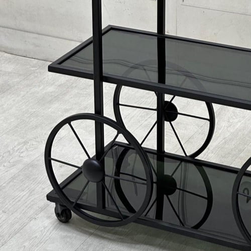 عربيه تقديم مقاس لون اسود 90*30*80