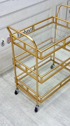 عربة 3 دور زجاج شفاف