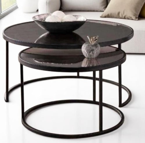 طقم طاولات اسود