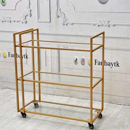 عربية تقديم ضيافة ذهبي(ترولي)