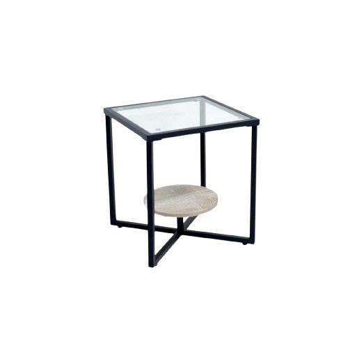 طاوله مفردزجاج مقاس 50×50×50