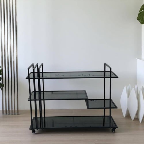 ترولي / عربة تقديم عصري اسود