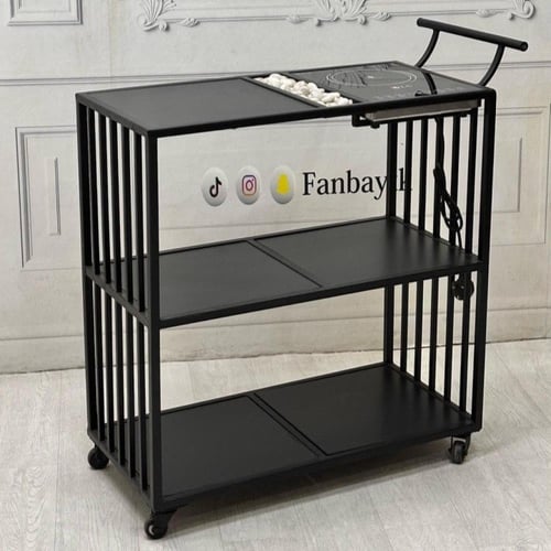 عربة تقديم 3 دور مع سخان