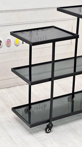 عربية تقديم 4 دور زجاج/ترولي