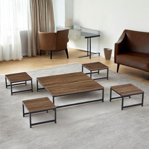 طقم طاولات خشب 5 قطع : SHML