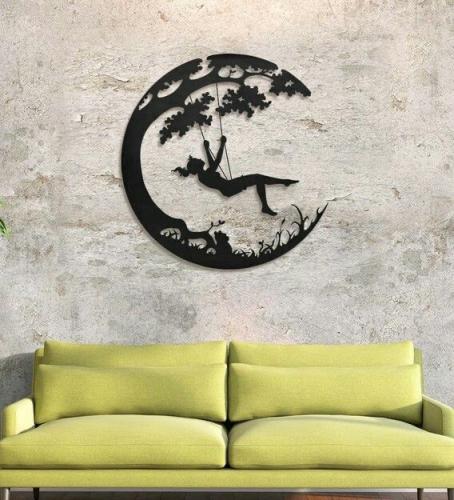 لوحة فنية جدارية معدنية