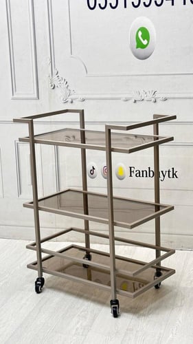 عربية تقديم 3 دور زجاج عسلي -FANBAYTK