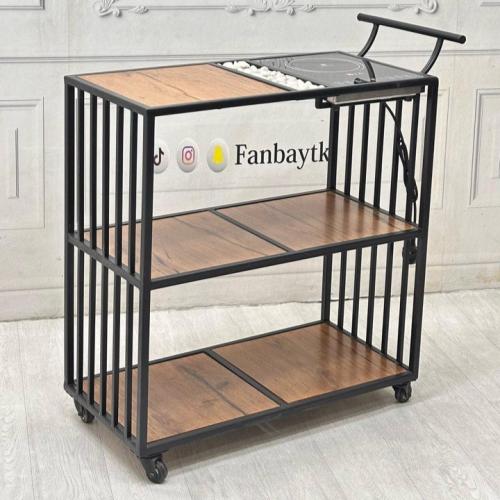 عربة تقديم 3 دور مع سخان