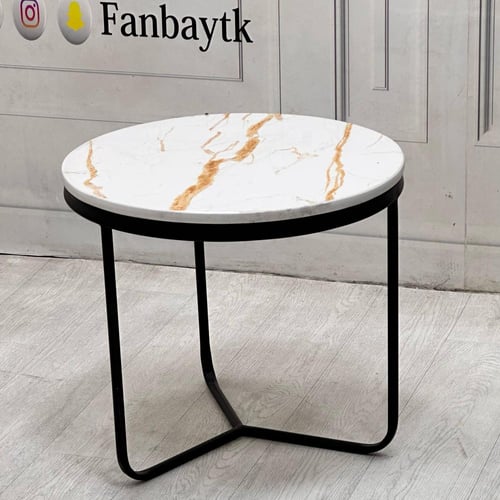 طقم طاولتين بديل الرخام مطفي-FANBAYTK