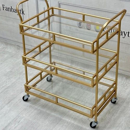 عربة 3 دور زجاج شفاف