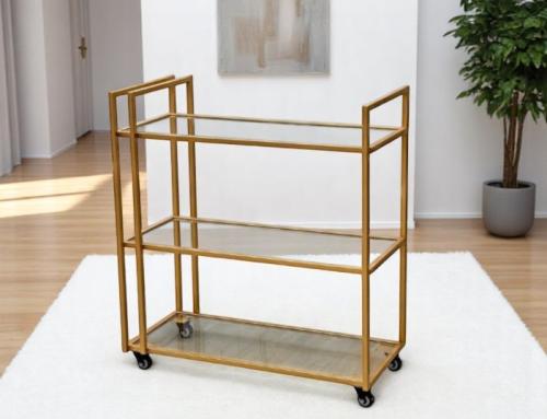 عربية تقديم ضيافة ذهبي(ترولي)