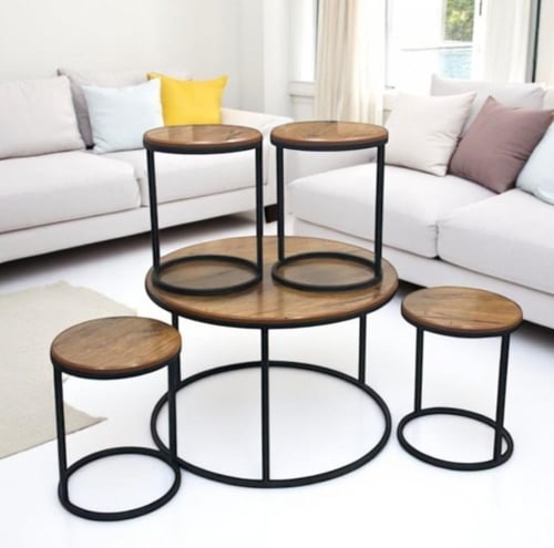 طقم طاولات 5 قطع