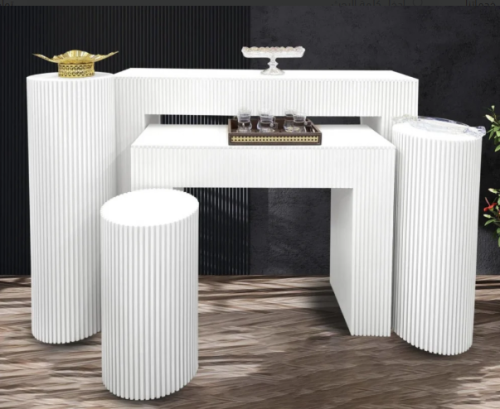 طقم طاولات واستاندات استقبال (5 قطع)