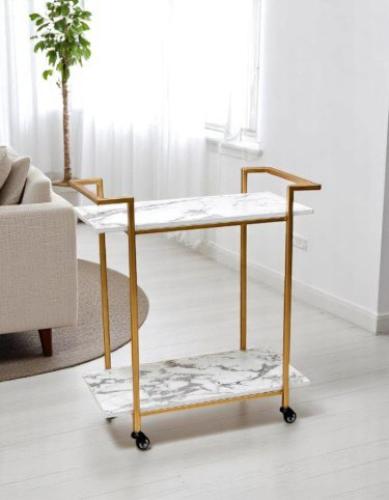 عربة تقديم ضيافة دورين جوانب أنيقة