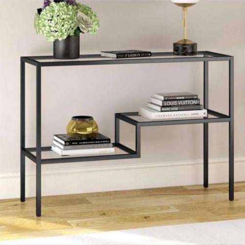 مدخل كونسول حديد سطح زجاج