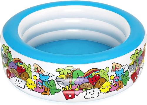 مسبح نفخ اسماك دائري 3 طبقات عريض 152X51CM 26-5112...