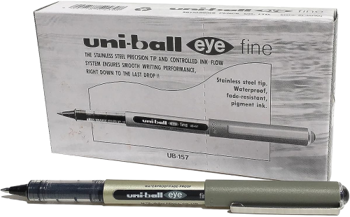 باكت قلم حبر من يوني-بول يو بي 157 لون - أسود (عبو...