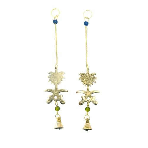 نعليقة معدنية ذهبية