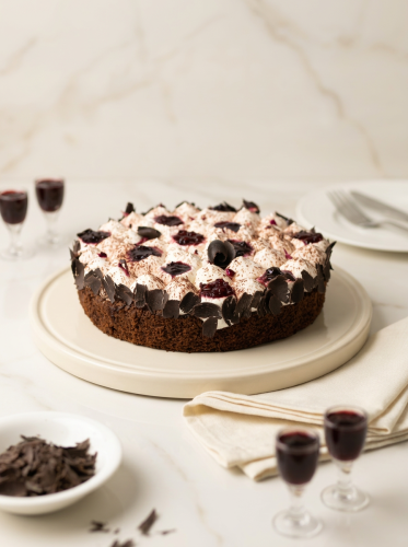 كيكة الشوكولاتة بالكرز