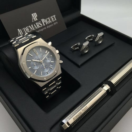 طقم ادمرز بيجيه فضي مينا ازرق