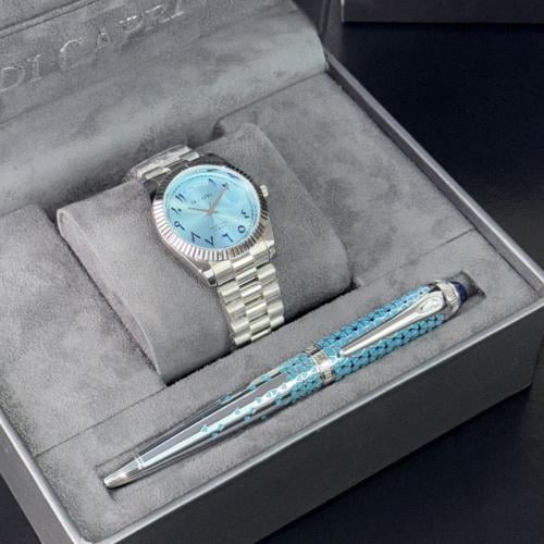 طقم رجالي فضي - DI77505