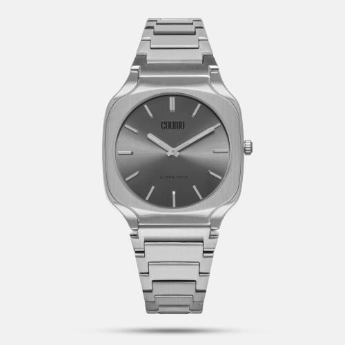ساعة كومو رجالية مينا رمادي مع هدية - CO77502