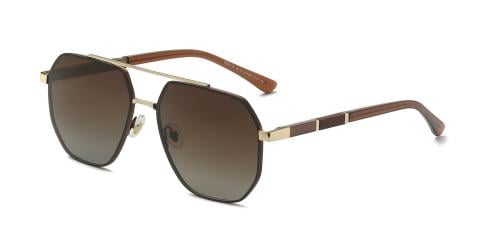 نظارة شمسية رجالية بنيه - 2114 C101-