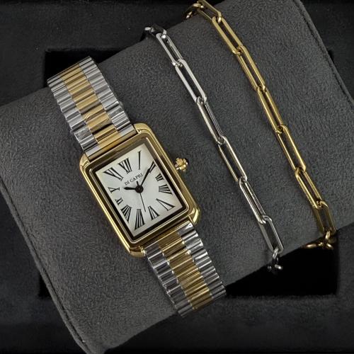 طقم نسائي ساعة و اساور -2160