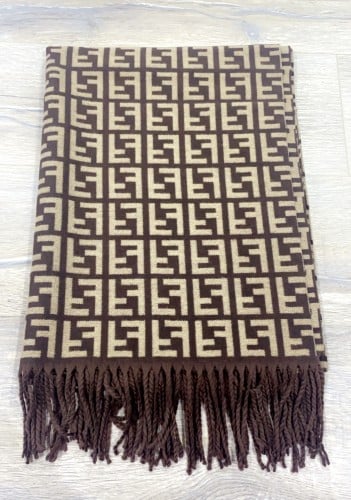 سكارف شال ماركه فندي شتوي بدون ملحقات الطول 170 صا...