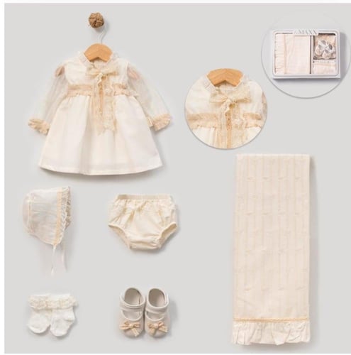 طقم استقبال مواليد ناعم وأنيق