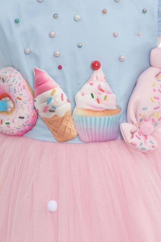 فستان تول من مجموعة "سويت تريتس" للبنات الصغيرات،...