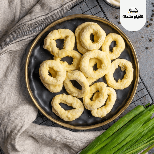 حلقات الكلماري المقرمشة -Battered Squid Rings