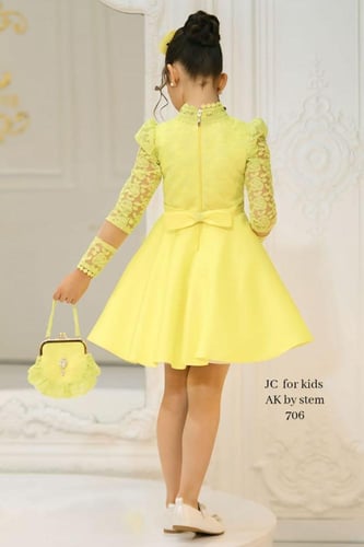 فستان بناتي "زهرة الربيع" بتصميم راقٍ وإطلالة مشرق...