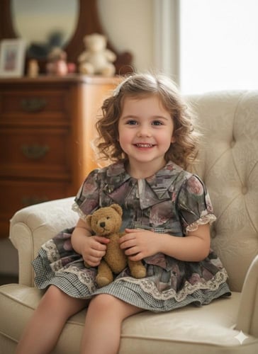 فستان بناتي صناعة أسبانية