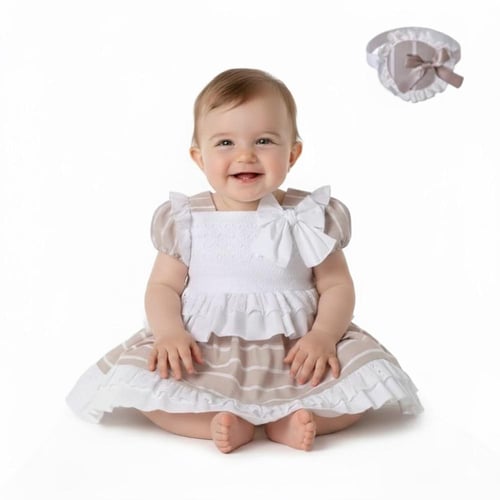 فستان بناتي طوق -كلوت