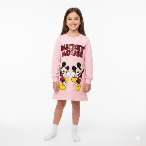 فستان ميني ماوس للبنات خريف / شتاء