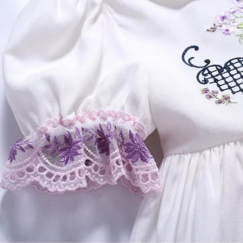 فستان بناتي +طوق