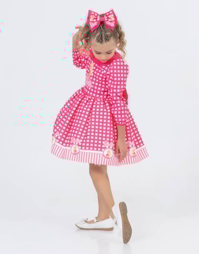 فستان باربي + أكسيسوار شعر