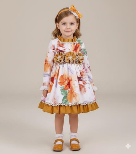 فستان بناتي راقي -طوق