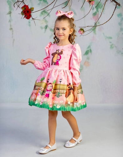 فستان ماشا + أكسيسوار شعر