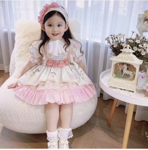 فستان الأميرة + باند الشعر + كلوت